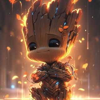 Groot cartoon wallpaper