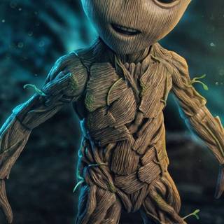 Groot cartoon wallpaper