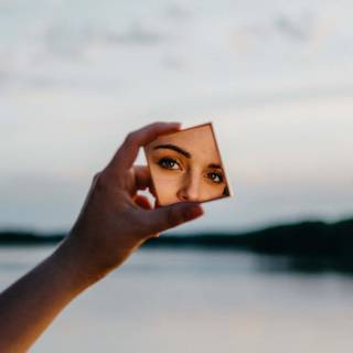 Mirror reflection wallpaper