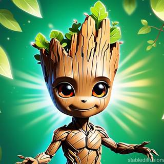 Groot cartoon wallpaper