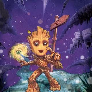Groot cartoon wallpaper