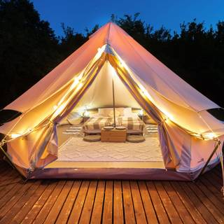 Glamping wallpaper