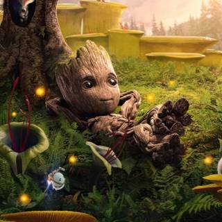 Groot cartoon wallpaper