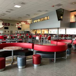 School cafeteria wallpaper