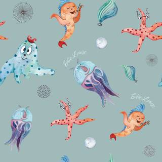 Baby sea creatures wallpaper