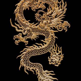 Golden snake wallpaper