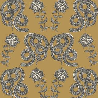 Golden snake wallpaper