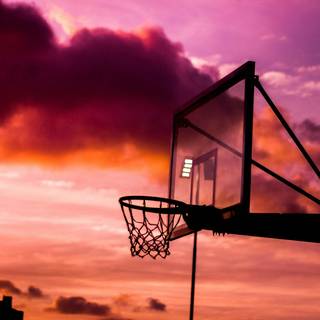 Sunset basketball wallpaper