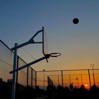 Sunset basketball wallpaper