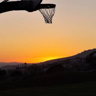 Sunset basketball wallpaper