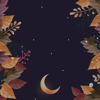 Artistic autumn iPhone wallpaper