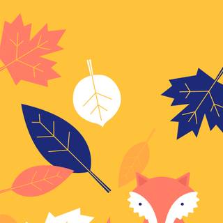 Artistic autumn iPhone wallpaper