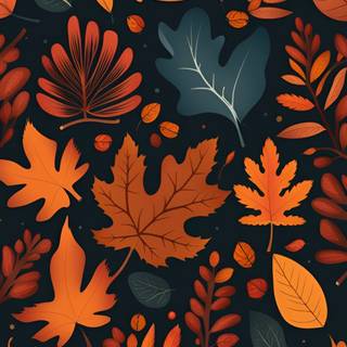 Artistic autumn iPhone wallpaper