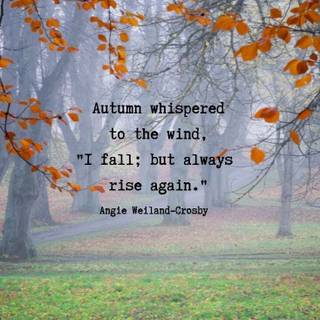 Motivational autumn wallpaper