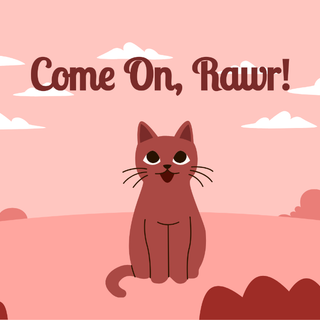 Autumn cat cartoon wallpaper