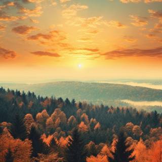 Autumn forest iPhone 4k wallpaper