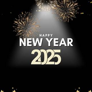 2025 New Year HD wallpaper