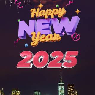 2025 New Year HD wallpaper