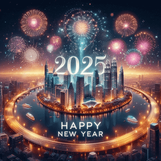 2025 New Year HD wallpaper