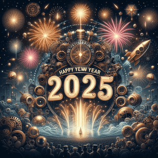2025 New Year HD wallpaper