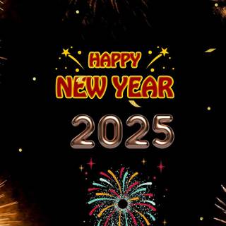 2025 New Year HD wallpaper