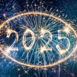 2025 New Year HD wallpaper
