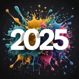 2025 New Year HD wallpaper