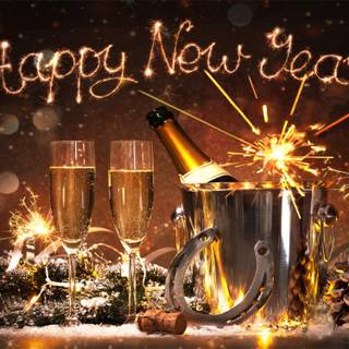 2025 New Year HD wallpaper