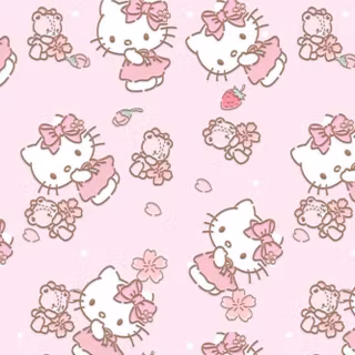 Hello Kitty pastel Chromebook wallpaper