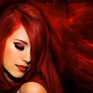 Bright red girls wallpaper