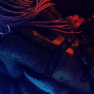 Bright red girls wallpaper