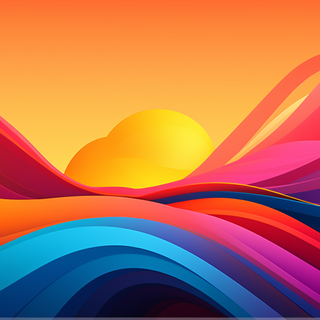 Bold geometric shapes primary colors wallpaper