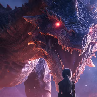 Purple dragon 4k wallpaper