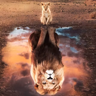 King lion 4k wallpaper