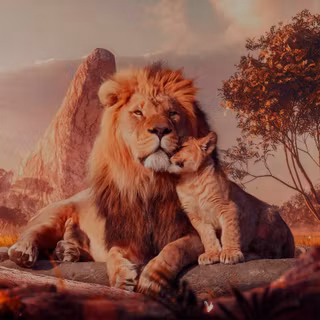 King lion 4k wallpaper