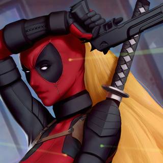 Lady Deadpool 4k wallpaper