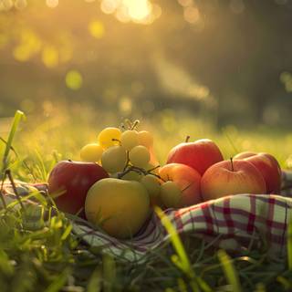 Fruit basket 4k wallpaper