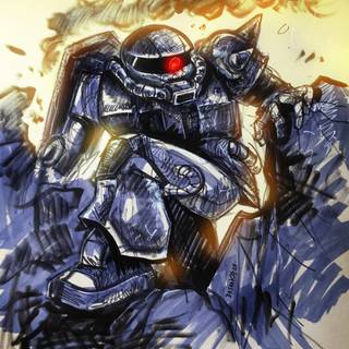 Zaku iPhone wallpaper