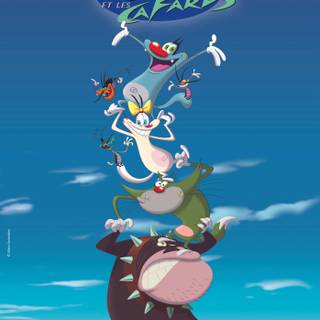 Oggy phone wallpaper