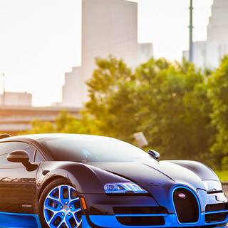 Bugatti logo iPhone wallpaper
