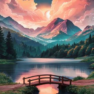 Aesthetic scenery phone wallpaper