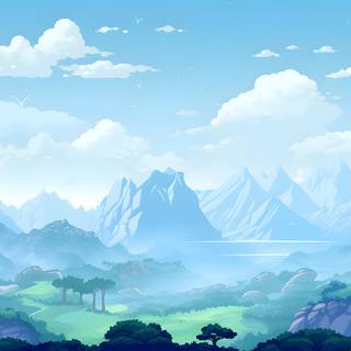 Aesthetic teal desktop wallpaper