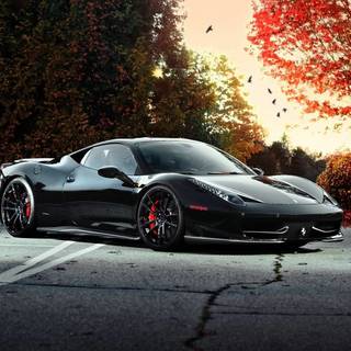 Dark Ferrari wallpaper