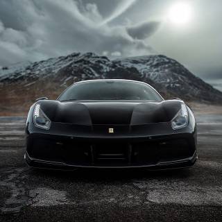 Dark Ferrari wallpaper