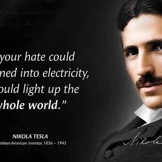 Nikola Tesla quotes wallpaper