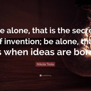 Nikola Tesla quotes wallpaper