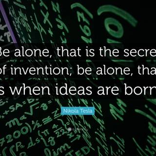 Nikola Tesla quotes wallpaper