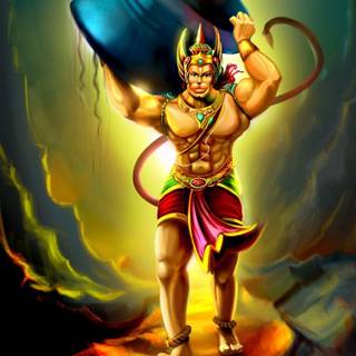 Lord Hanuman 4k iPhone wallpaper