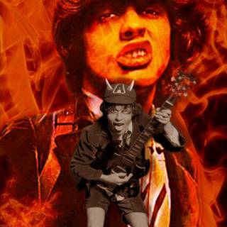 Angus Young iPhone wallpaper