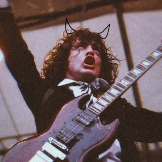 Angus Young iPhone wallpaper